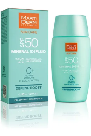 Martiderm Protección solar Sun Care Mineral Protector Solar Fluido Spf50 para mujer