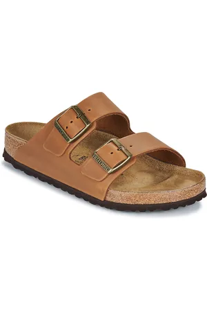 Birkenstock Sandalias Arizona LEOI Cognac para mujer