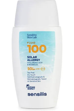 Sensilis Protección solar Fluid 100 Solar Allergy Protector Solar Ultrafluido Acuoso Spf5 para mujer