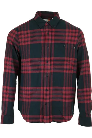 Timberland Camisa manga larga Midweight Flannel Chec para hombre