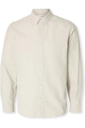 SELECTED Camisa manga larga Noos Slim-Sun Shirt - Pure Cashmere para hombre