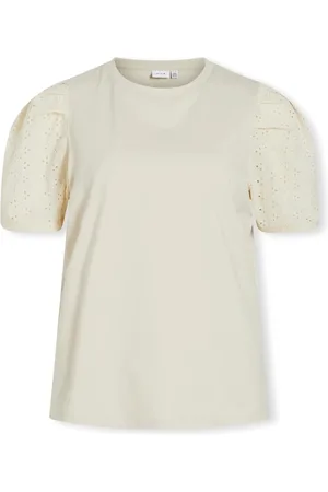 VILA Jersey Top Merry - Birch para mujer