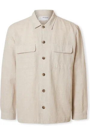 SELECTED Camisa manga larga Noos Leroy Sun Shirt - Pure Cashmere para hombre