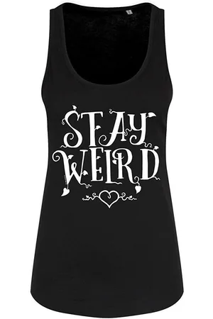 Grindstore Tops y Camisetas Stay Weird para mujer
