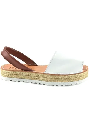 Blusandal Sandalias | Abarcas Menorquinas piel blancas | Mujer para mujer