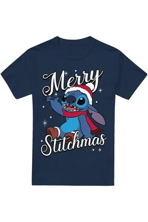 Lilo &amp; Stitch Camiseta manga larga Merry Stitchmas para hombre