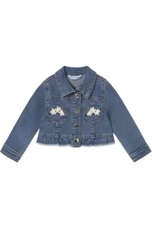 Mayoral Abrigo 1461 Chaqueta vaquera volante bebé para niño