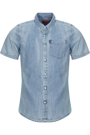 Superdry Camisa manga corta DENIM para hombre