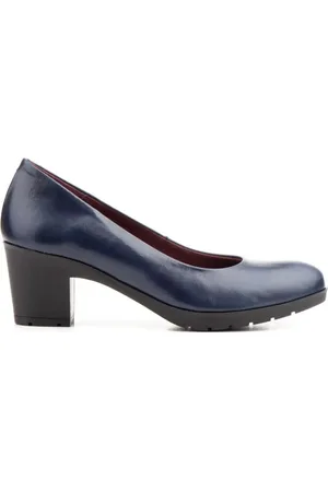 Morxiva Shoes Zapatos de tacón Zapatos Salones azules de piel by Morxiva para mujer