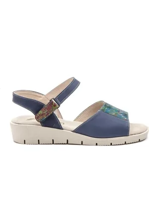 Cbp - Conbuenpie Sandalias Sandalias Confort de piel azul by CBP para mujer