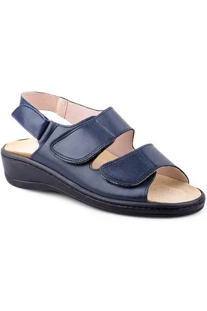 Cbp - Conbuenpie Sandalias Sandalias anatómicas de piel azules by CBP para mujer