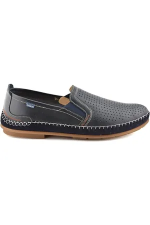 Éxodo Mocasines Mocasines casual de piel azules by para hombre