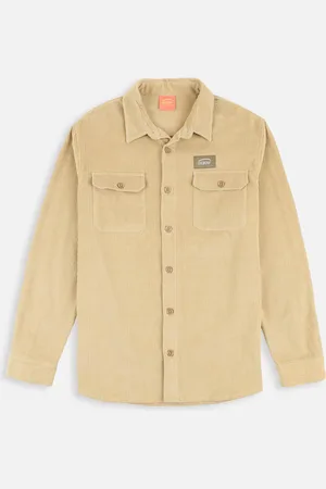 Oxbow Camisa manga larga Surchemise CORD para hombre