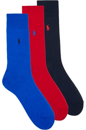 Ralph Lauren Calcetines altos MERCERZD CTN CREW SOCK 3 PACK para hombre