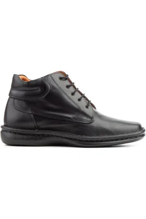 Cactus Calzados Botas Botines Clásicos de piel negros by Cactus para hombre