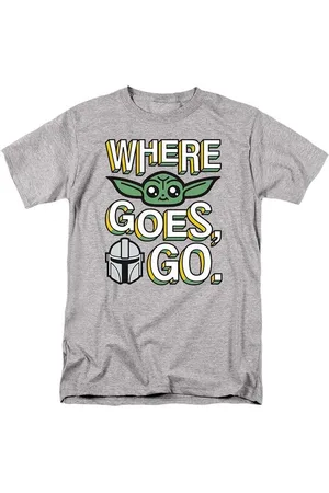 STAR WARS Camiseta manga larga Where Grogu Goes Cute para hombre