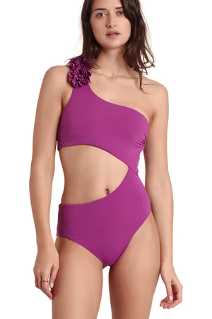Admas Bañador Traje de baño asimétrico 1 pieza Beach Style para mujer