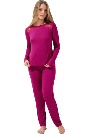 Lisca Pijama Evelyn Pijama pantalón top manga larga para mujer