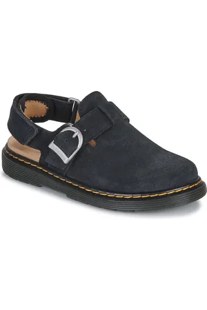 Dr. Martens Zuecos Jorgie J Mule Black Bronx Suede para niño
