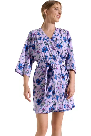 Lisca Pijama Bata Flowers Cheek para mujer