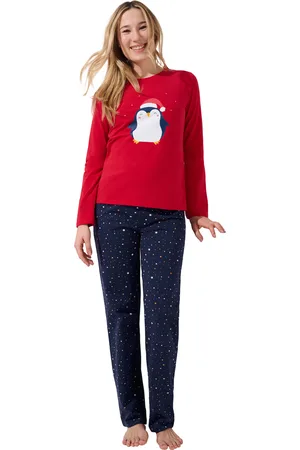 Lisca Pijama Star Pijama pantalón top manga larga Twinkle Cheek para mujer