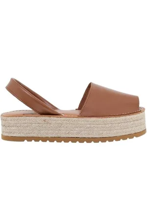 Blusandal Sandalias |Abarcas menorquinas piel marrones|Mujer para mujer