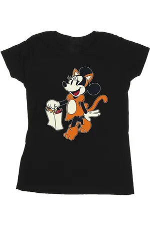 Disney Camiseta manga larga Cat Trick Or Treat para mujer