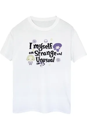 BEETLEJUICE Camiseta manga larga I Myself Am Strange And Unusual para mujer