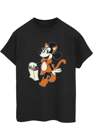 Disney Camiseta manga larga Cat Trick Or Treat para mujer