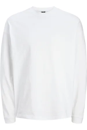 JACK & JONES Camiseta manga larga 12266460 JCOKINETIC LS TEE CREW NECK BRIGHT WHITE para hombre