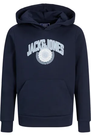 JACK & JONES Jersey 12266971 JJKAM VARSITY BRANDING SWEAT HOOD MNI SKY CAPTAIN para niño
