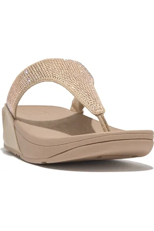 FitFlop Chanclas LULU CRYSTAL EMBELLISHED TOE-POST para mujer