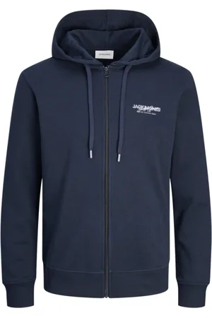 JACK & JONES Jersey 12256847 JJALVIS SWEAT ZIP HOOD NAVY BLAZER para hombre