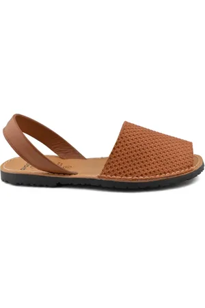 Avarcas Cortuño Sandalias C. Ortuño|Abarcas menorquinas piel marron|Mujer para mujer