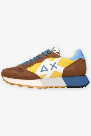 sun68 Zapatillas altas Z35112-0823MARRONE/GIALLO para hombre
