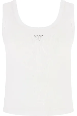 Guess Camiseta tirantes Shine triangle para mujer