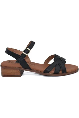 Tekila Sandalias Sandalias bajas de piel negra para mujer