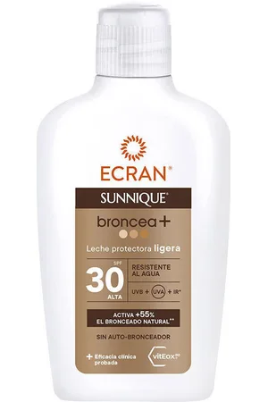 Ecran Protección solar Sunnique Broncea+ Leche Spf30 para mujer