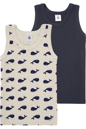 Petit Bateau Camiseta tirantes 2 DEBARDEURS para niño