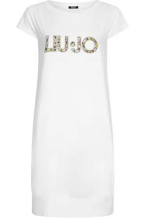 Liu Jo Vestidos Vestido con logotipo y strass para mujer