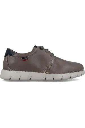 CallagHan Zapatos de trabajo ZAPATO DE PIEL CON CORDONES GRAIN 57700 TAUPE para hombre