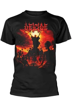 Deicide Camiseta manga larga To Hell With God para mujer