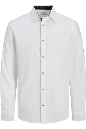 JACK & JONES Camisa manga larga 12270088-White para hombre
