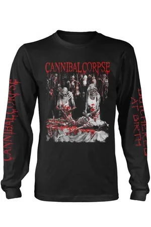 Cannibal Corpse Camiseta manga larga Butchered At Birth para mujer
