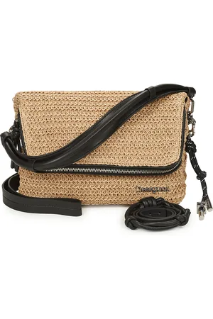 Desigual Bandolera HALF LOGO RAFFIA VENECIA 3.0 para mujer