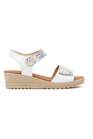 Cbp - Conbuenpie Sandalias CBP |Sandalias piel blancas | Mujer para mujer