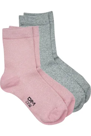 Dim Calcetines COTON STYLE ALL OVER LUREX FILLE PACK X2 para niña