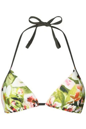 Liu Jo Bañador Top triangular de bikini estampado para mujer
