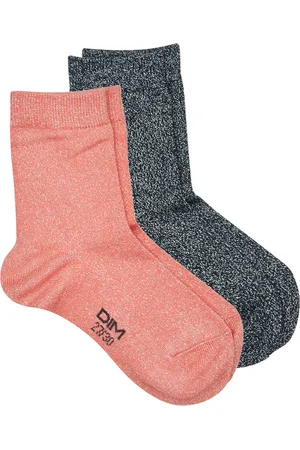 Dim Calcetines COTON STYLE ALL OVER LUREX FILLE PACK X2 para niña
