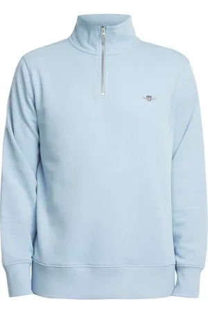 GANT Jersey Sudadera con cremallera 1/4 con escudo regular para hombre